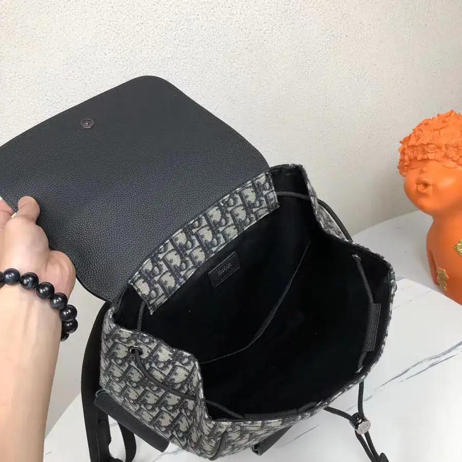 Dior Saddle Bag Grained Calfskin & Dior Oblique Print