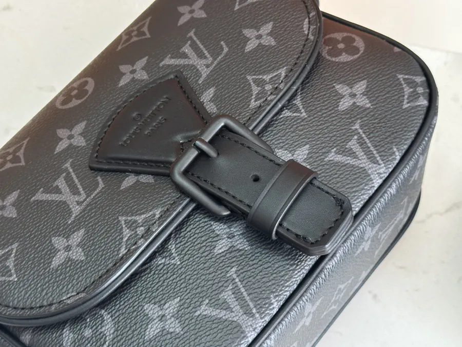 Montsouris Mini Post Bag with Leather Strap