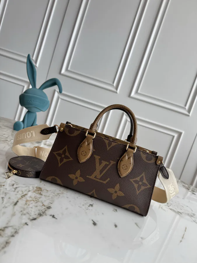 OnTheGo Tote with Giant Monogram and Monogram Reverse Canvas