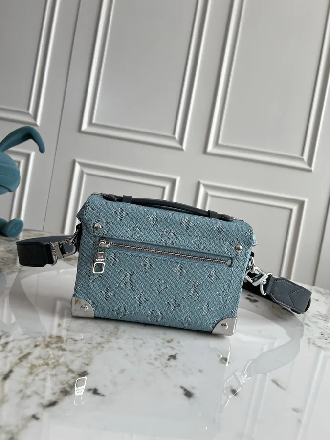 Soul Trunk Handbag with Monogram Heritage Canvas and Leather Trim
