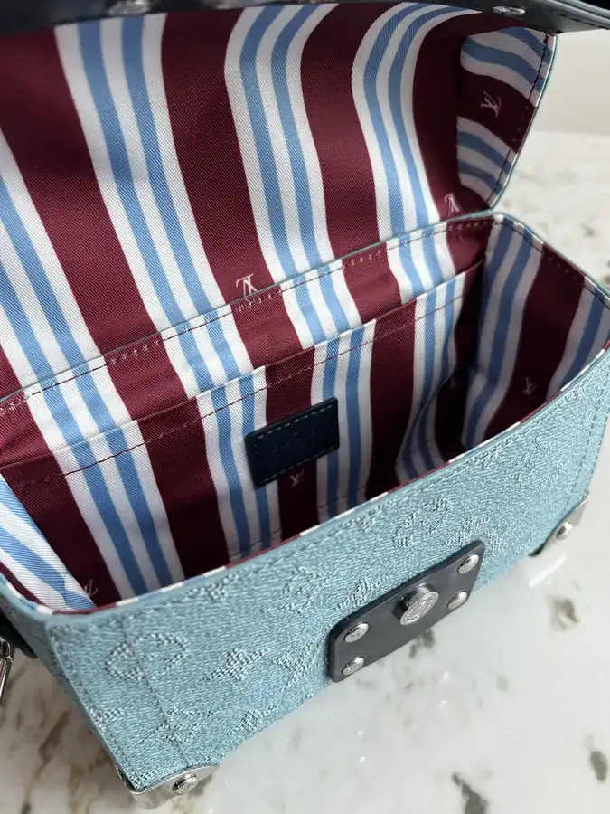 Soul Trunk Handbag with Monogram Heritage Canvas and Leather Trim