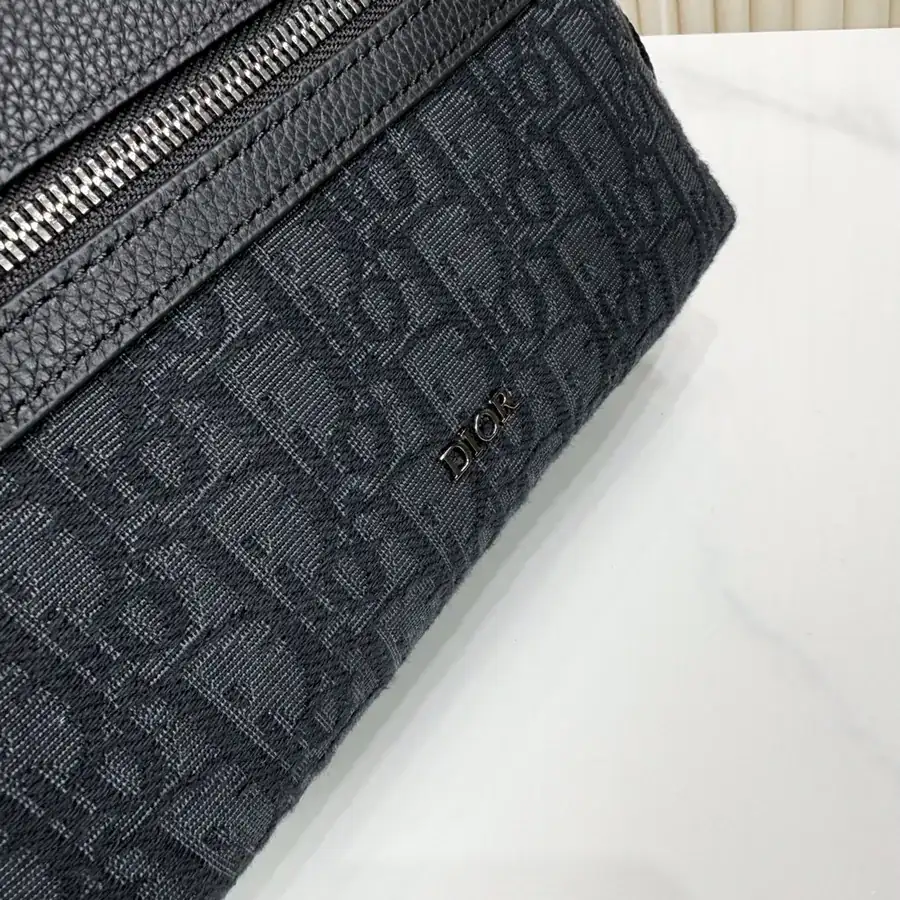 Rider 2.0 Zip Messenger Bag Premium Leather, Black Oblique Print