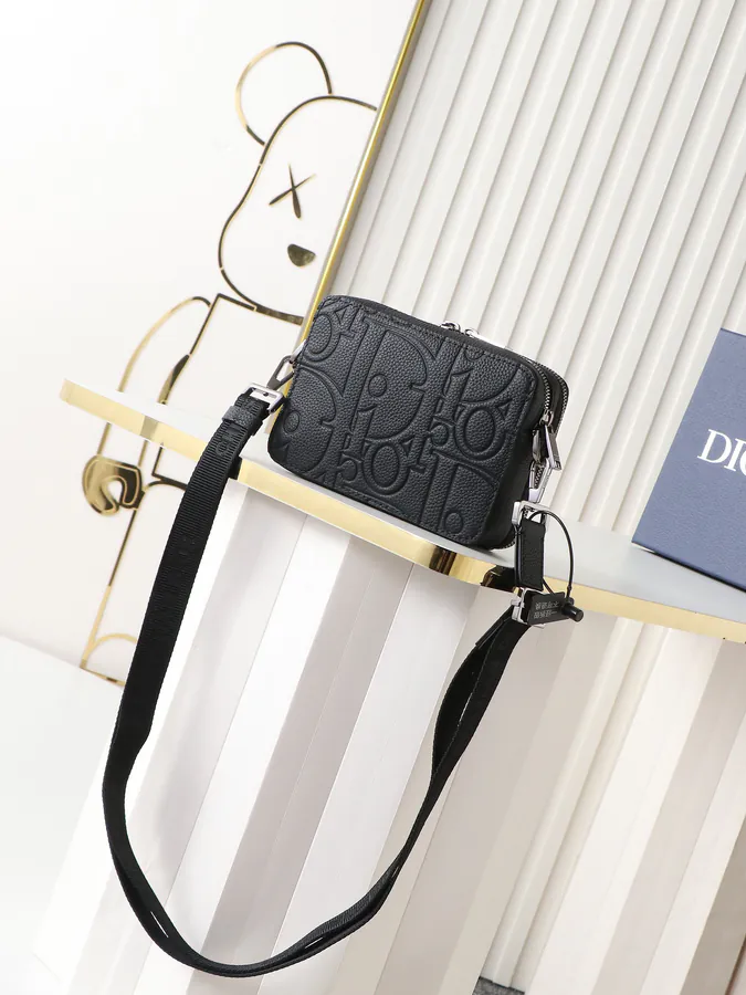 Gravity Print Leather Tote with Adjustable Strap