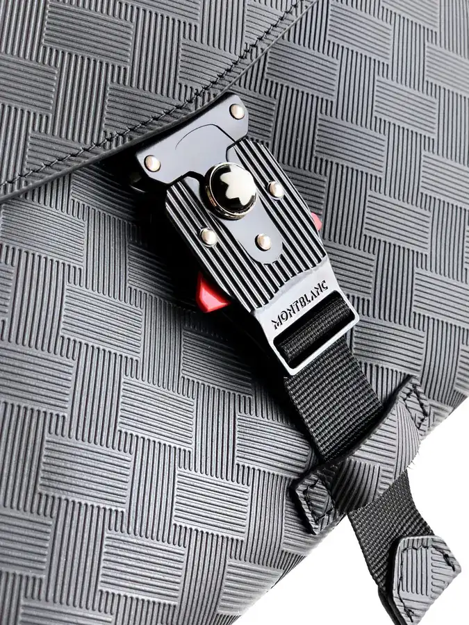 Mondrian New Crossbody Bag in Black Grained Calfskin