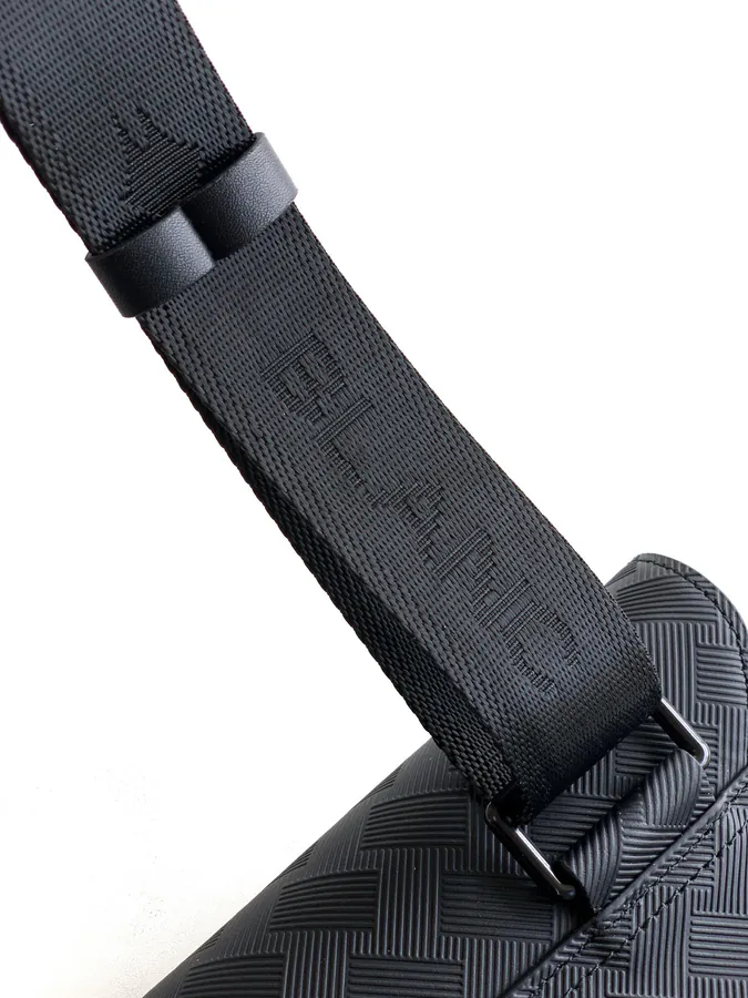 Mondrian New Crossbody Bag in Black Grained Calfskin