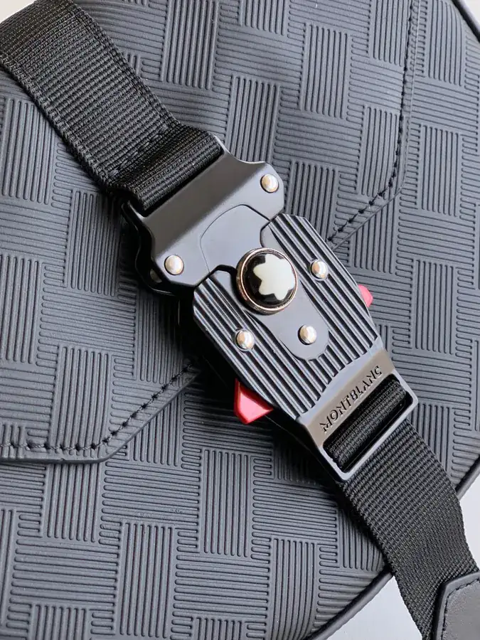 Mondrian New Crossbody Bag in Black Grained Calfskin
