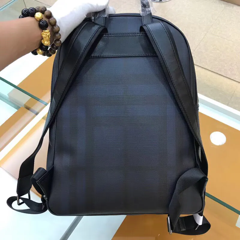 BURBERRY Navy Blue Double Shoulder Bag