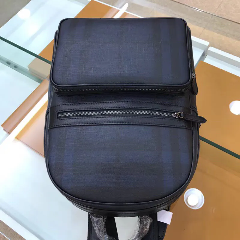 BURBERRY Navy Blue Double Shoulder Bag