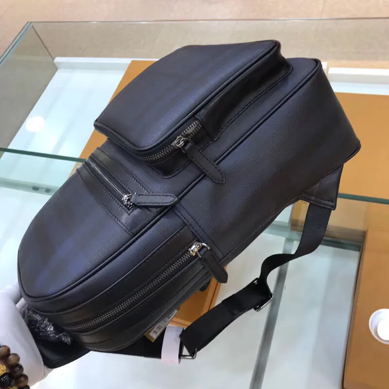 BURBERRY Navy Blue Double Shoulder Bag