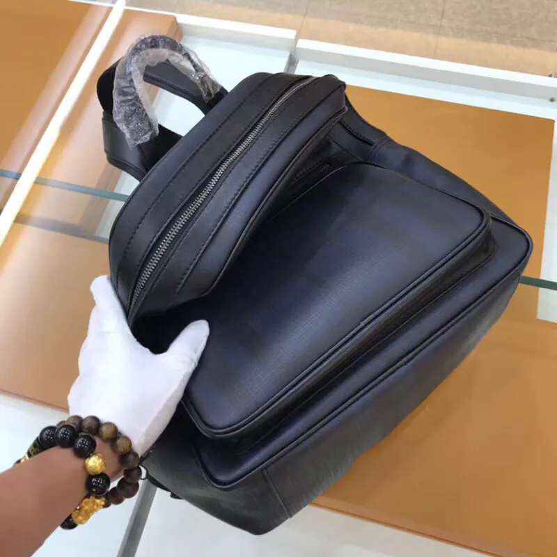 BURBERRY Navy Blue Double Shoulder Bag