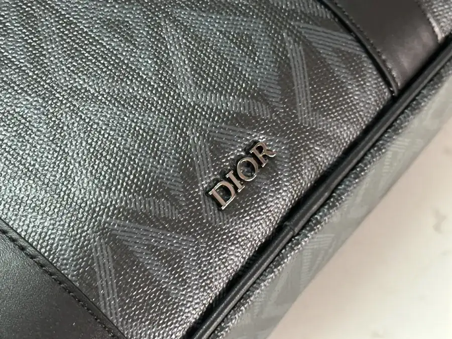 Dior 2024 Autumn Collection Bucket Bag Black Canvas