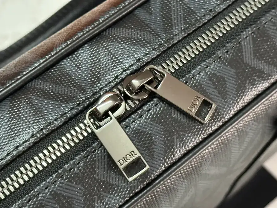 Dior 2024 Autumn Collection Bucket Bag Black Canvas