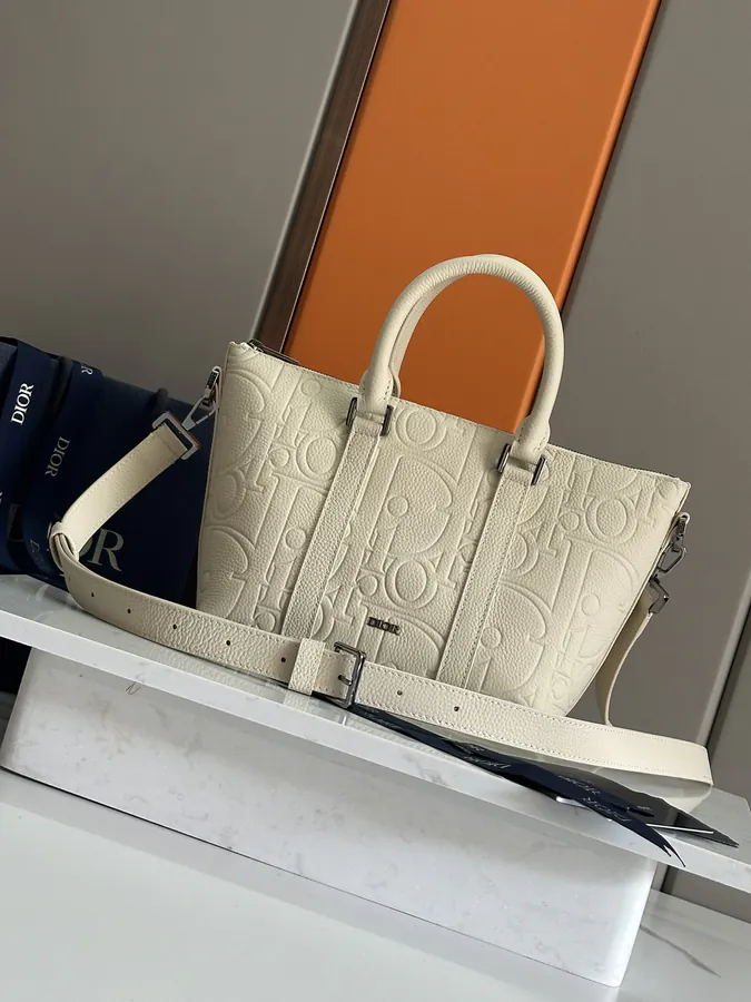 Dior Weekender 25 Handbag Classic Design, Grained Calfskin