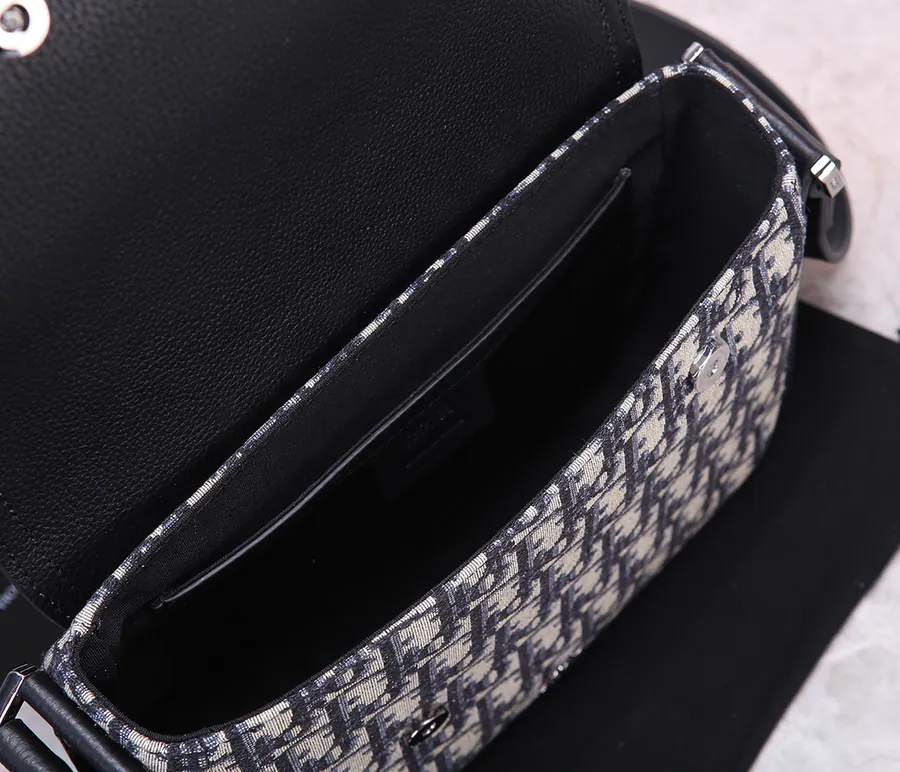Mini Saddle Messenger Bag with DIOR Logo
