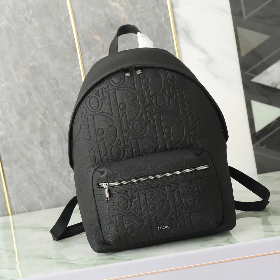 Dior Rider 2.0 Backpack Black Grained Calfskin and Leather