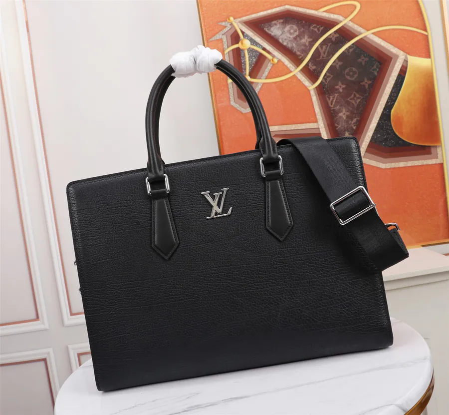 LV Classic Briefcase with Lock European Calfskin