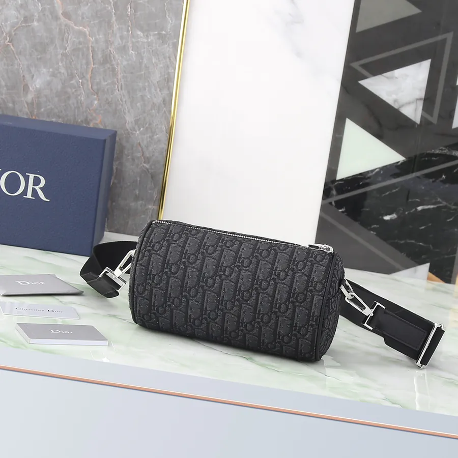 Roller Oblique Men's Shoulder Crossbody Bag with Box