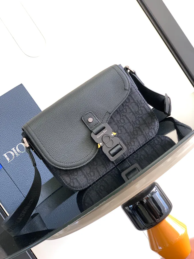 Mini Satchel with Adjustable Leather Strap Cistian Logo