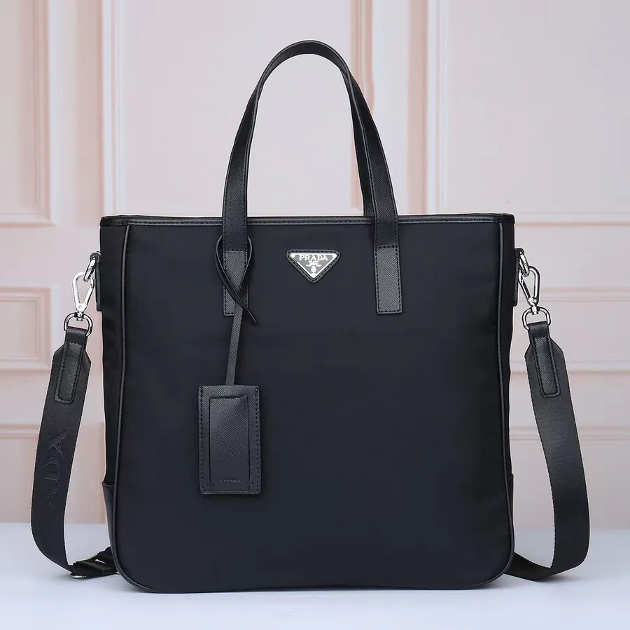 PRADA Men's Vertical Briefcase Official Website Synchronized