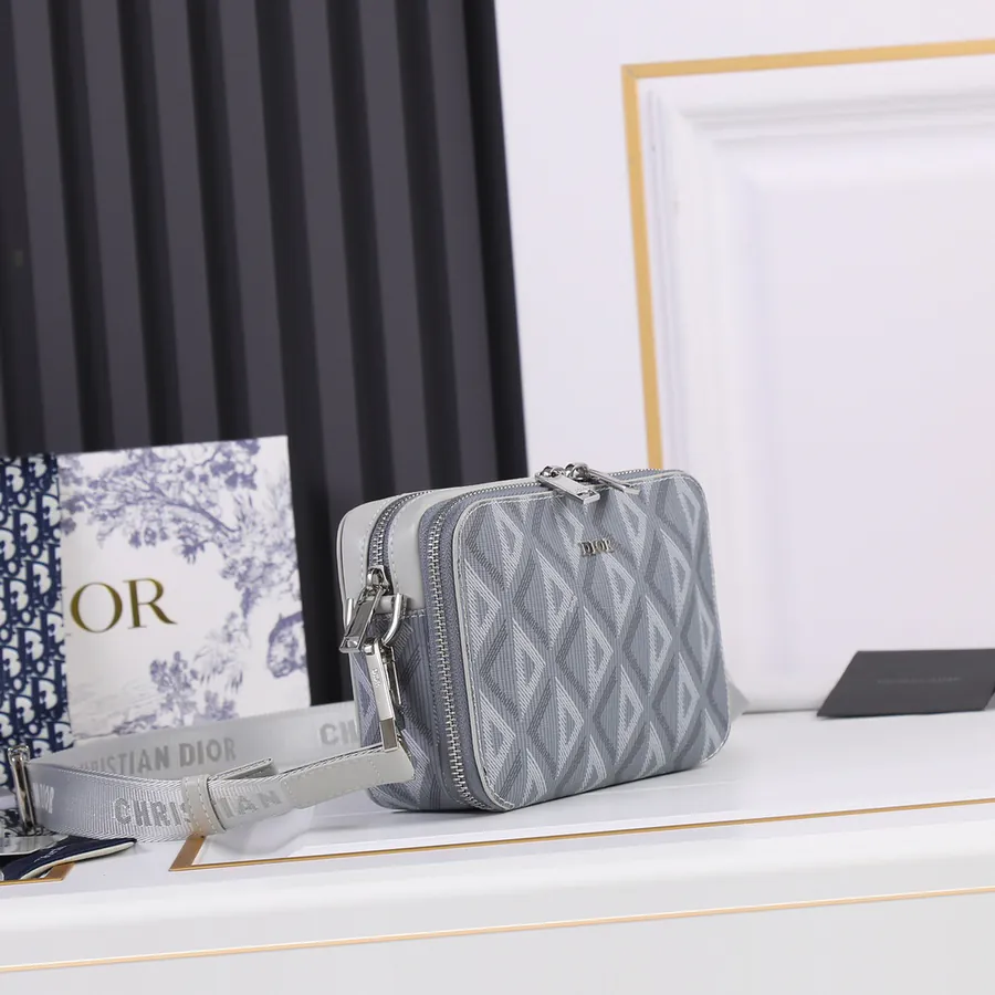 Di0R Oblique 2024 Double Zip Camera Bag
