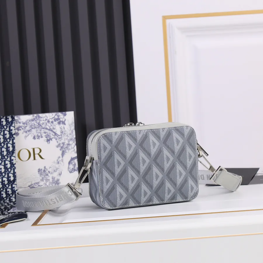 Di0R Oblique 2024 Double Zip Camera Bag