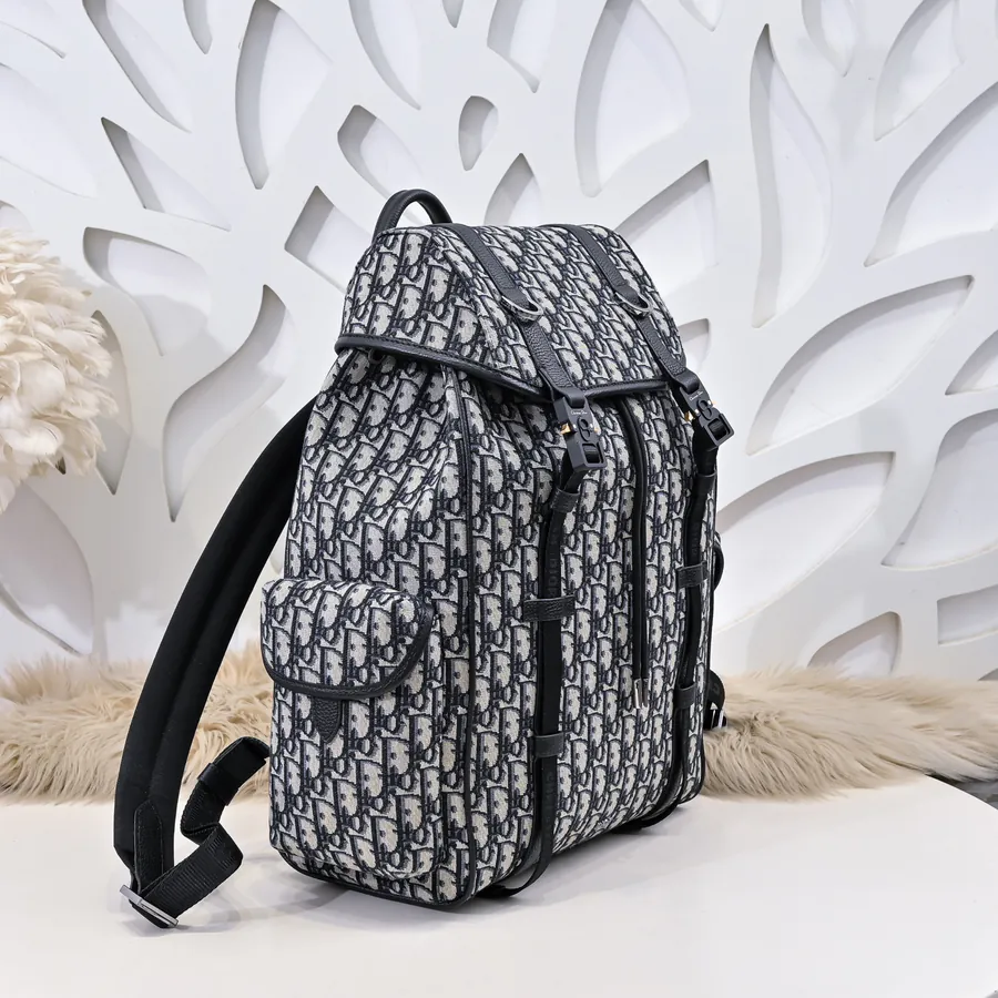 Hit The Road Flip Cover Backpack with Oblique Print