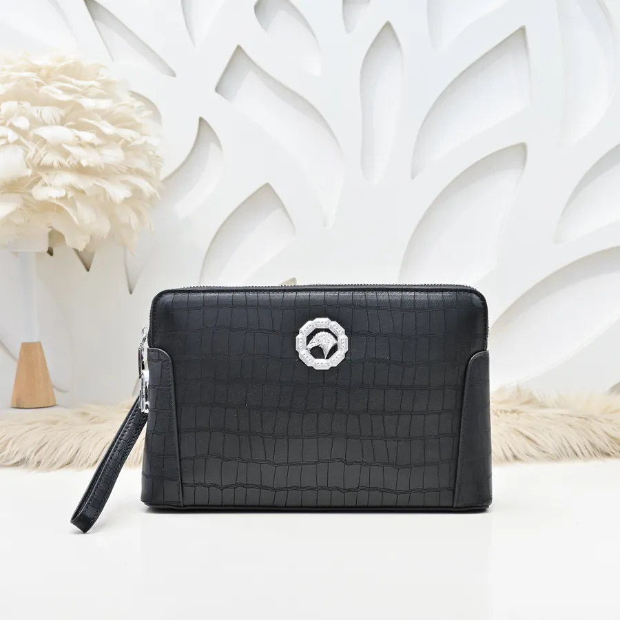 Stefano Ricci Men's Latest Handbag Premium Calfskin, Elegant Hardware