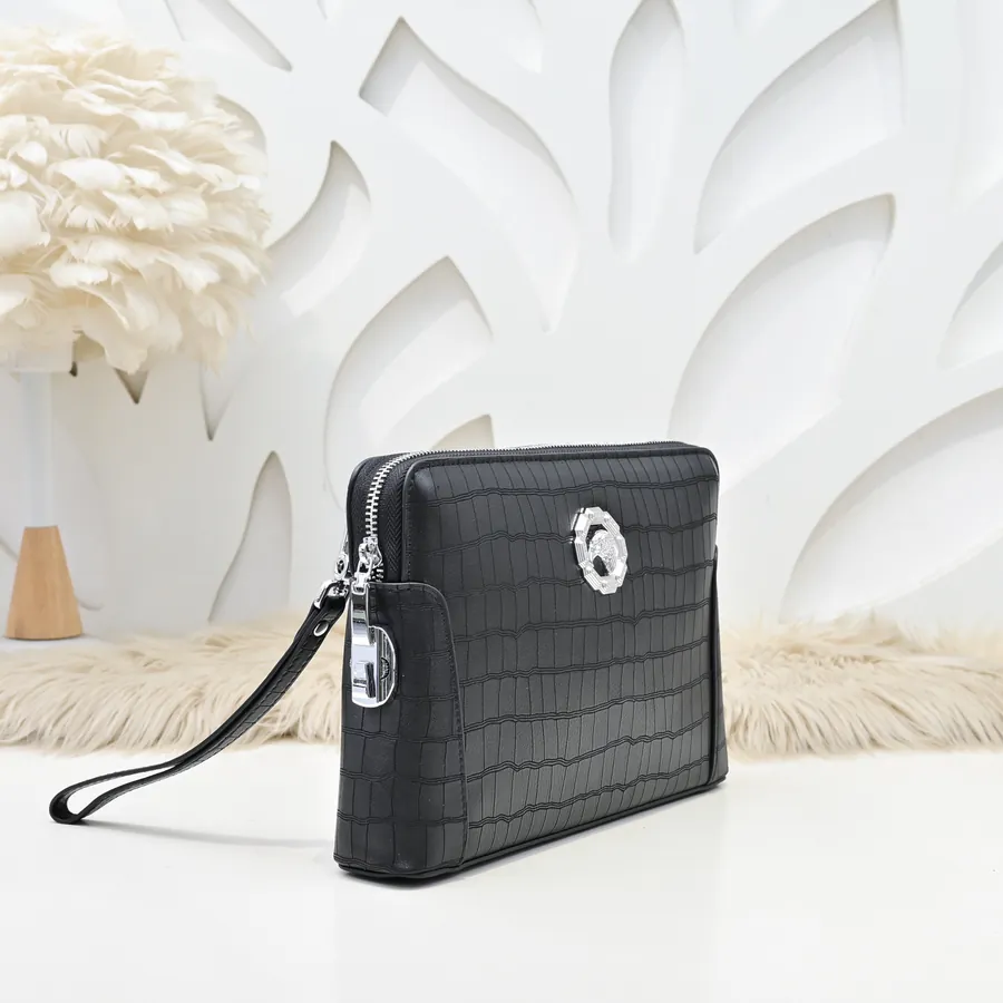 Stefano Ricci Men's Latest Handbag Premium Calfskin, Elegant Hardware