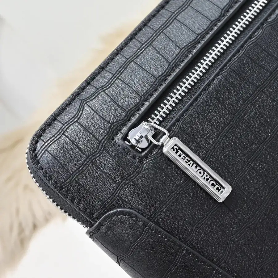 Stefano Ricci Men's Latest Handbag Premium Calfskin, Elegant Hardware