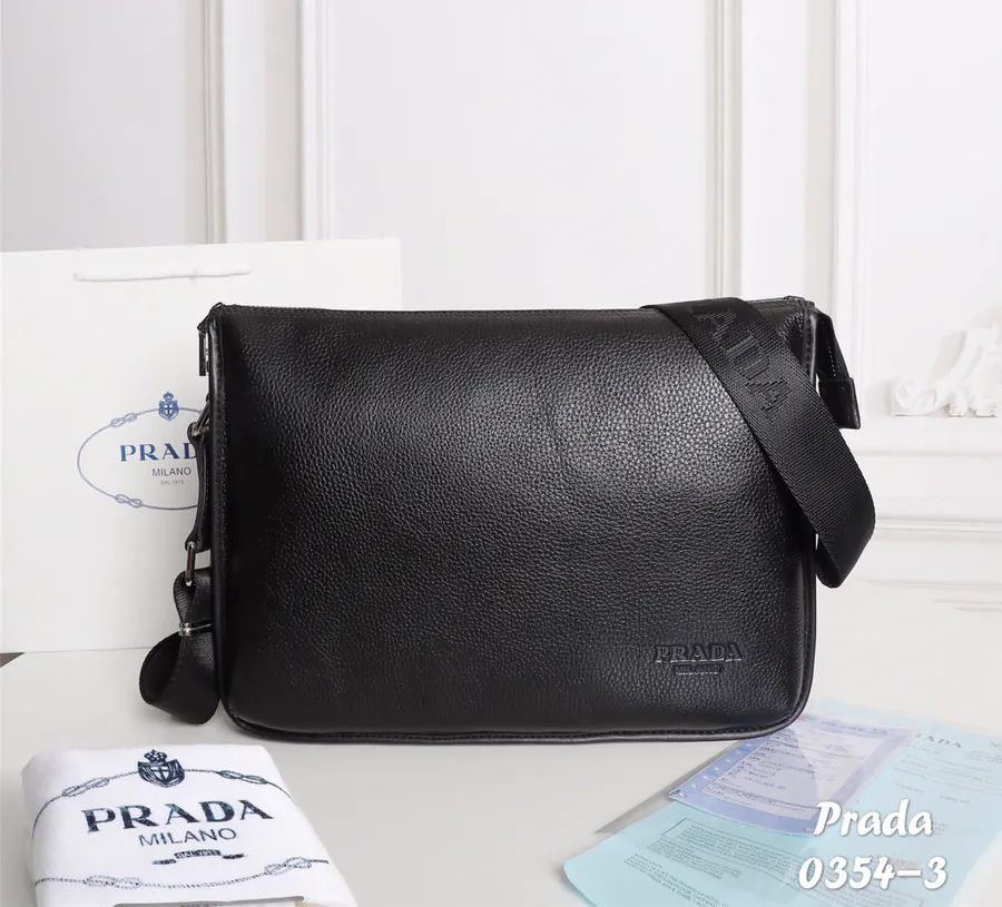 PRADA Black Executive Briefcase