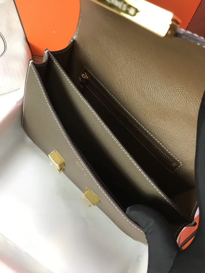 Constance 23cm Bucket Bag with Gold and Silver Buckles