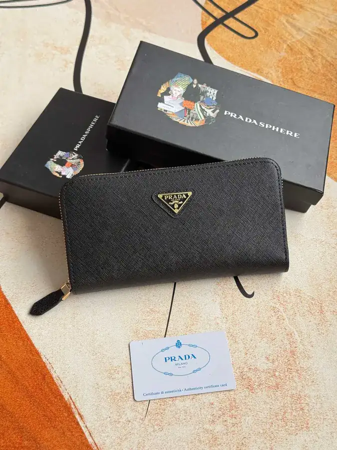 Classic Single Zip Wallet in Blue ZP Development, Italian Grained Calfskin
