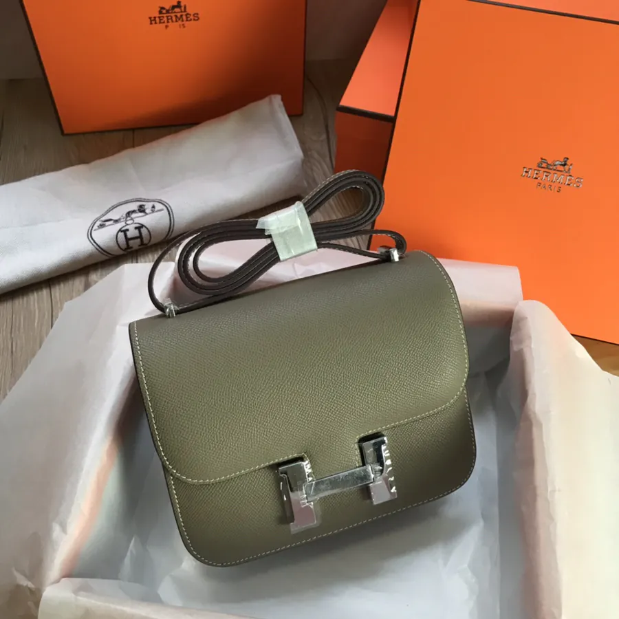 Constance 19cm Bucket Bag with Gold and Silver Buckles