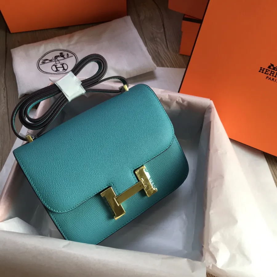 Constance 19cm Bucket Bag with Gold and Silver Buckles