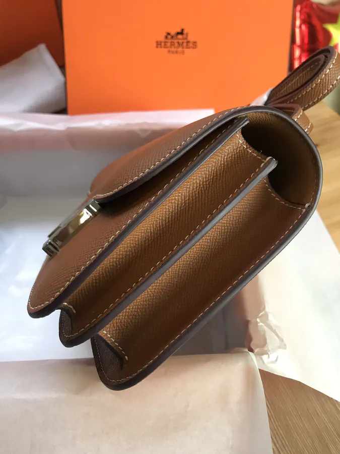 Constance 19cm Bucket Bag with Gold and Silver Buckles