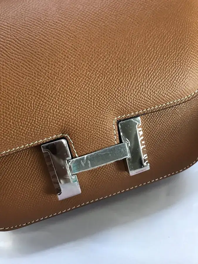 Constance 19cm Bucket Bag with Gold and Silver Buckles