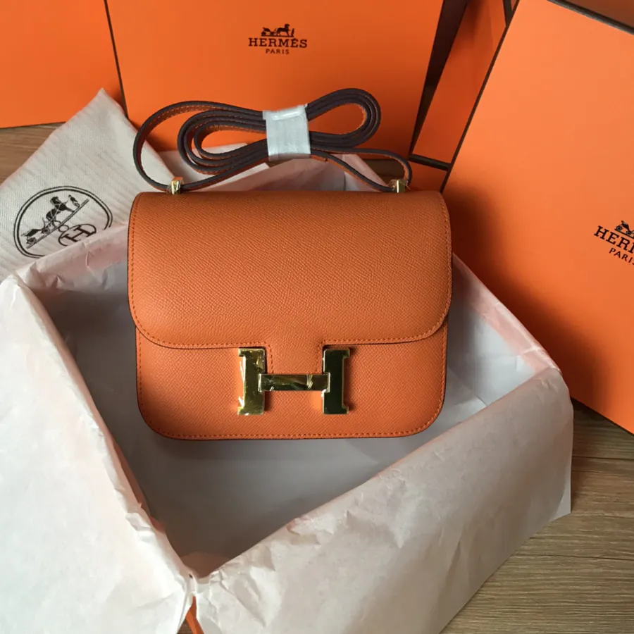 Constance 19cm Bucket Bag with Gold and Silver Buckles