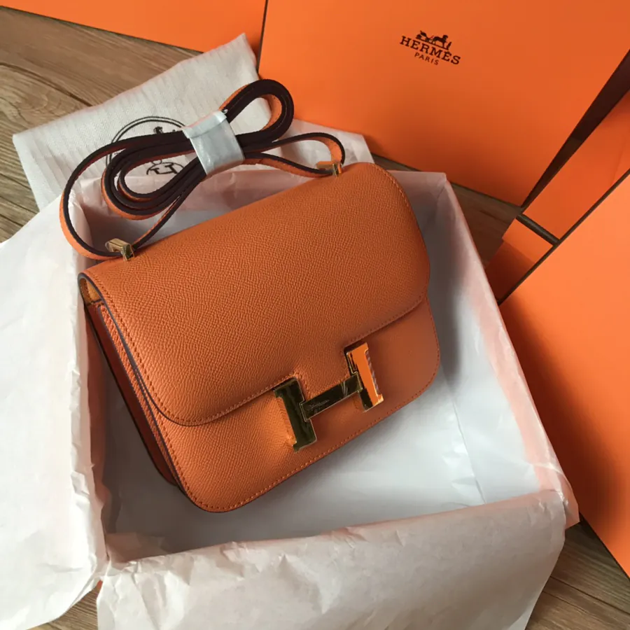 Constance 19cm Bucket Bag with Gold and Silver Buckles