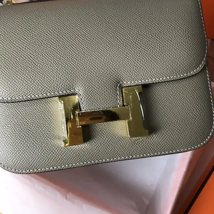 Constance 19cm Bucket Bag with Gold and Silver Buckles