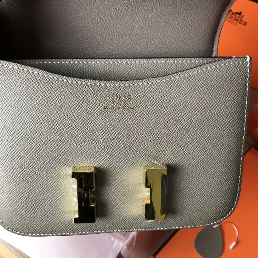 Constance 19cm Bucket Bag with Gold and Silver Buckles