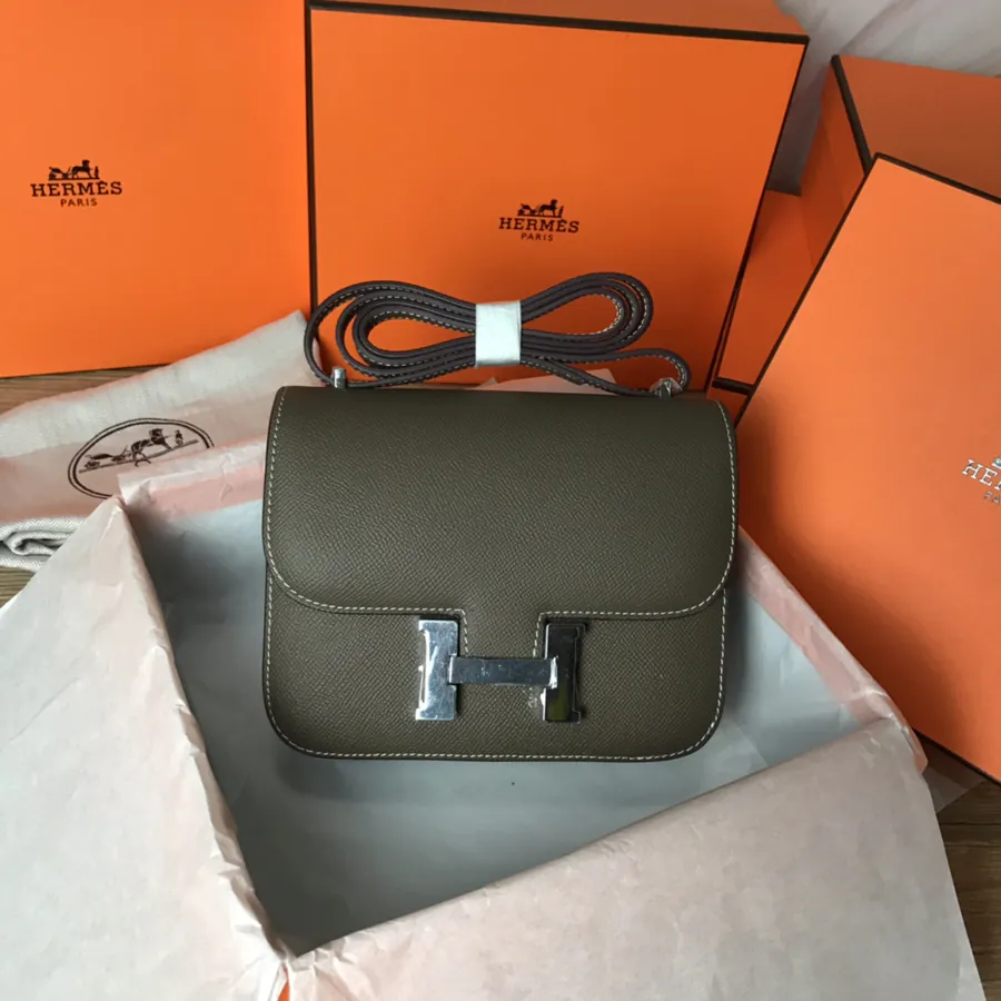 Constance 19cm Bucket Bag with Gold and Silver Buckles