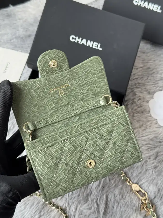 Chane New Fishnet Grain Calfskin Waist Bag
