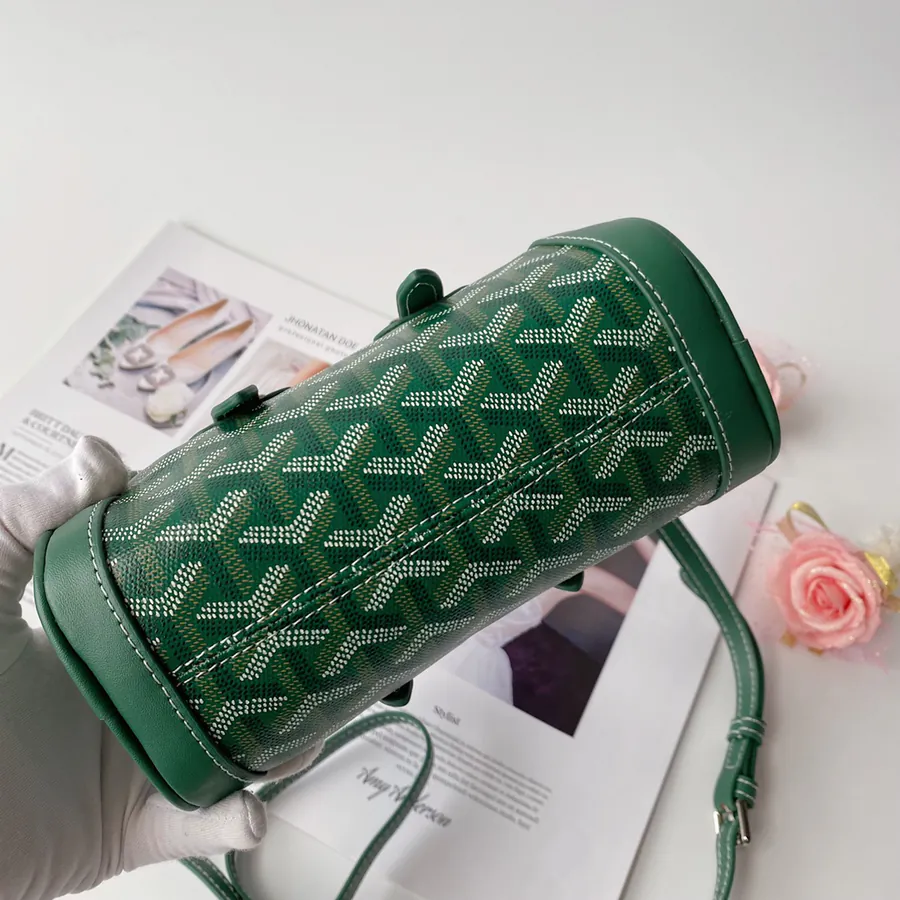 Goyard Mini Boston Pillow Bag with Unique Hand drawn Pattern