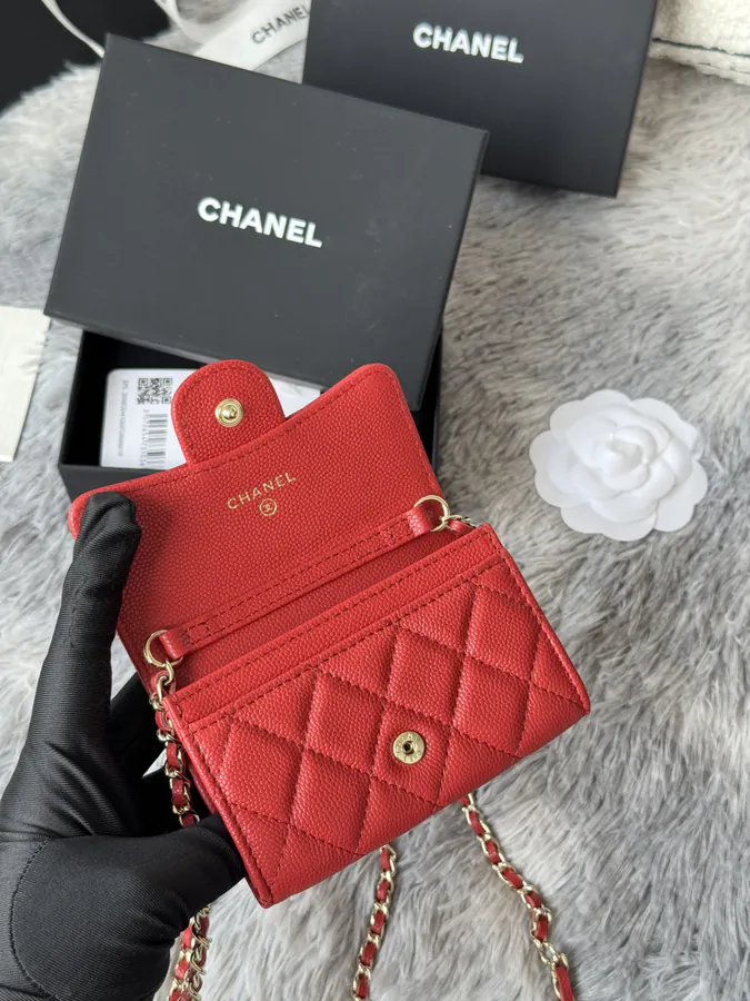 Chane New Fish子酱 Ball Calfskin Waist Bag