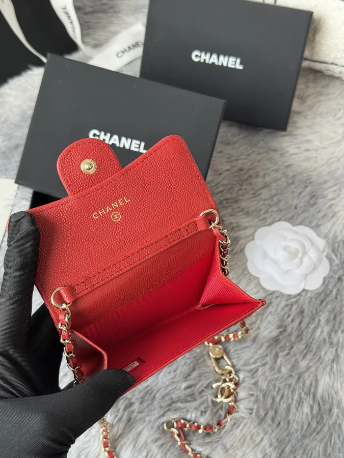 Chane New Fish子酱 Ball Calfskin Waist Bag