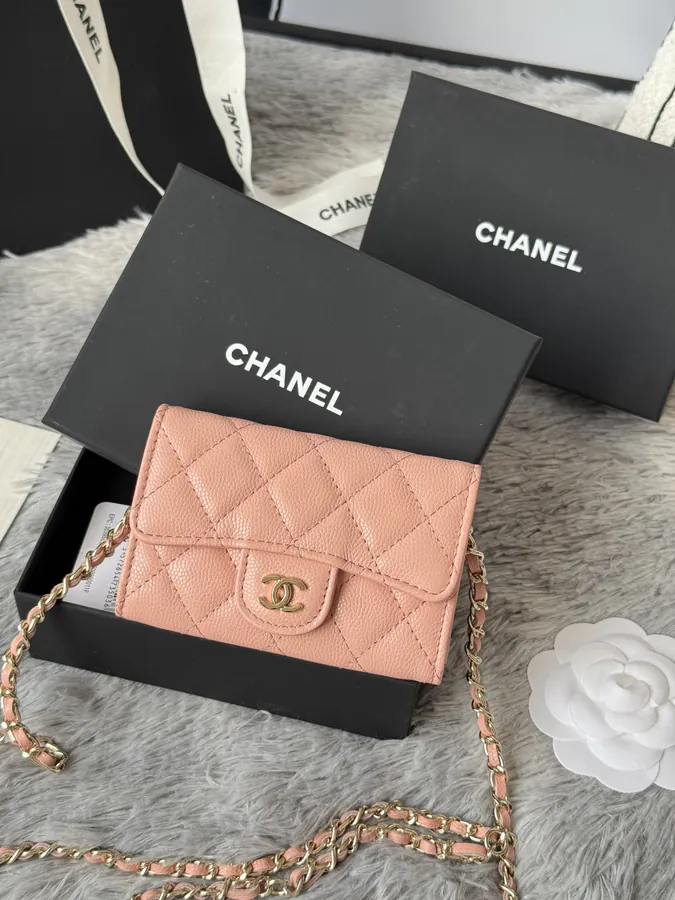 Chane New Fishnet Grain Calfskin Waist Bag