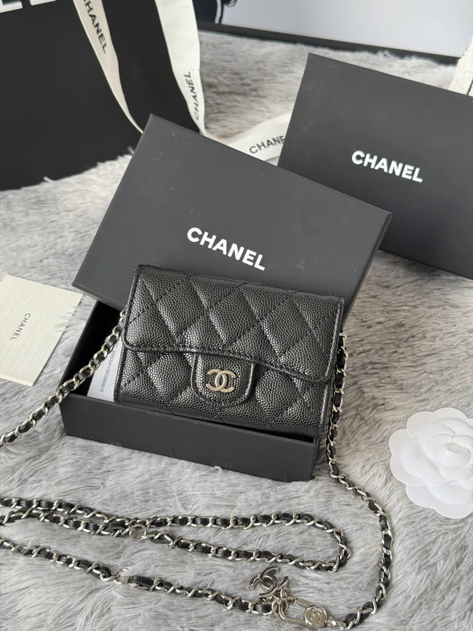 Chane New Fish Skin Calfskin Waist Bag