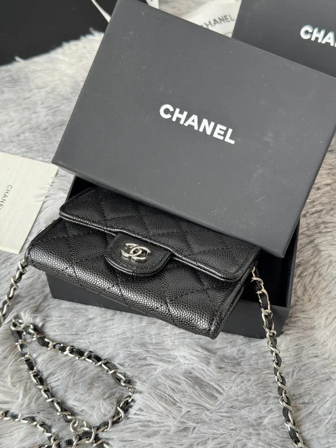 Chane New Fish Skin Calfskin Waist Bag