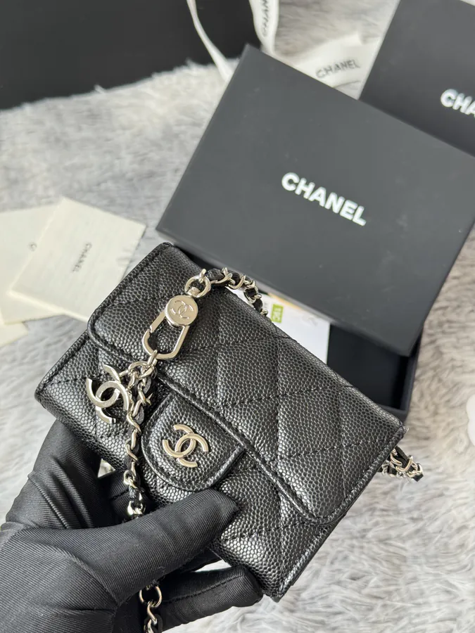 Chane New Fish Skin Calfskin Waist Bag