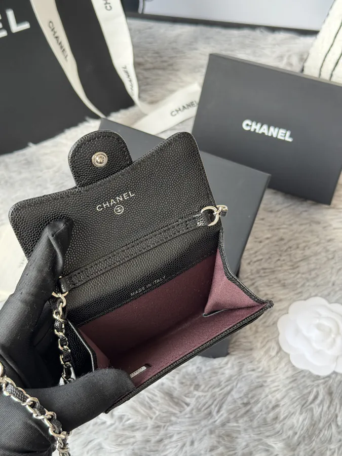 Chane New Fish Skin Calfskin Waist Bag